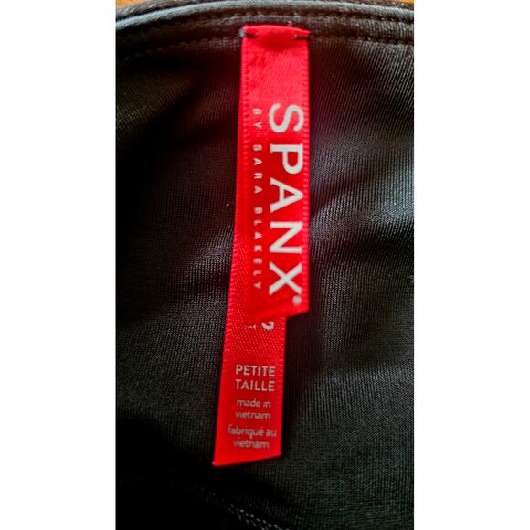 Spanx SPANXshape™ Faux Leather Black Leggings, Sz LP - Picture 6 of 10